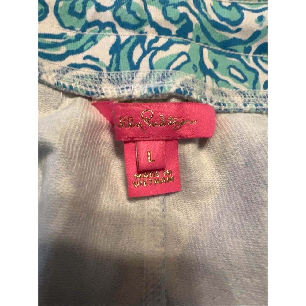Lilly Pulitzer Women's Joggers Large Blue And White - Picture 7 of 7